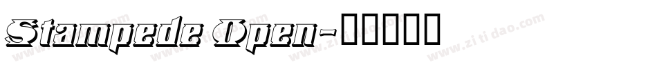 Stampede Open字体转换
